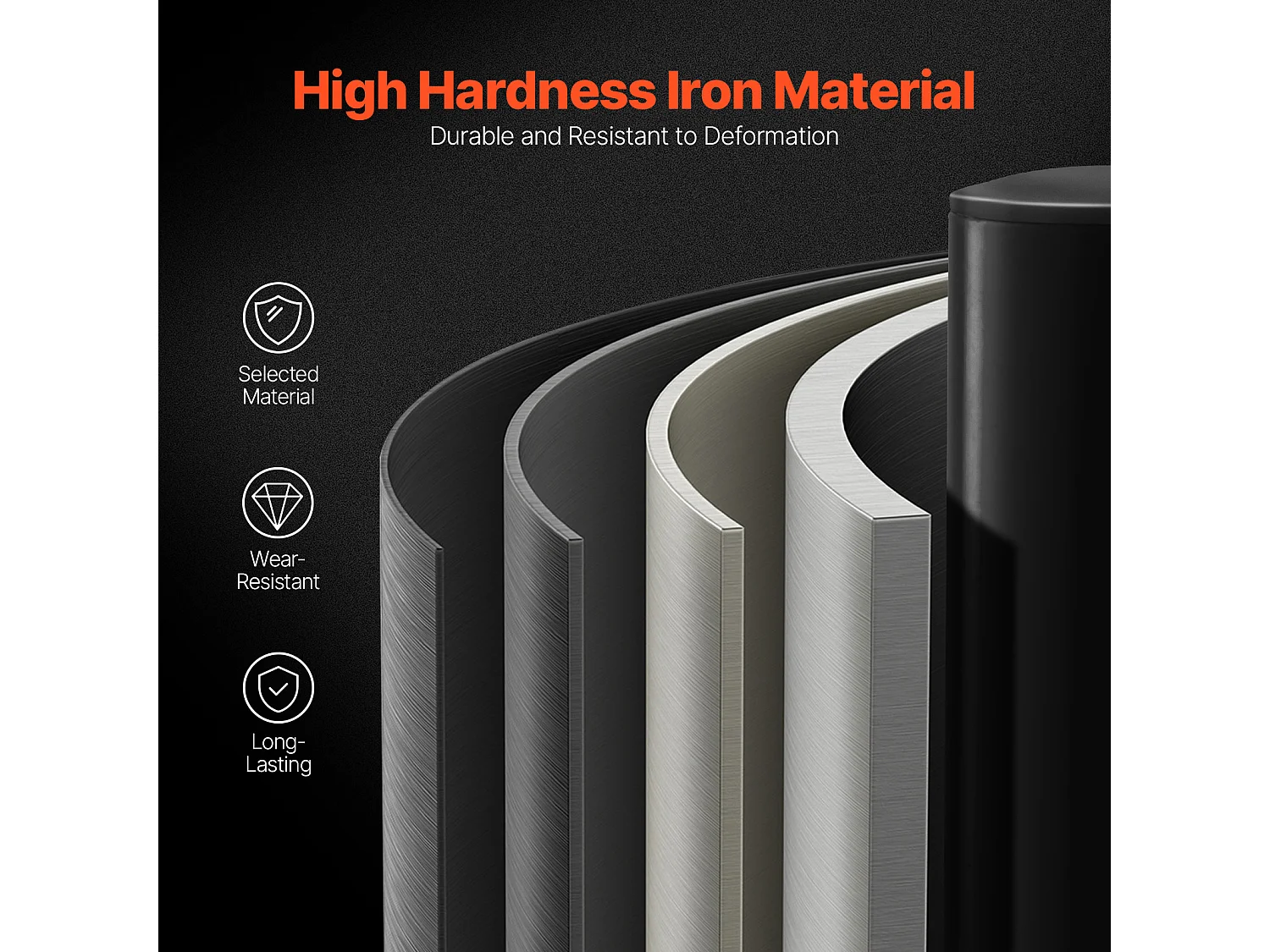 Supporto da Parete per Dischi SucceBuy, Confezione da 4 per Dischi da 50,8 mm, Eccellente Supporto per Riporre i Pesi