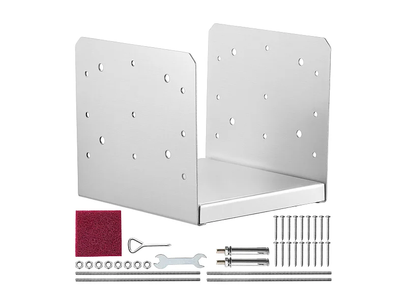 Ondersteuningskit SucceBuy Betonnen Terraspaalanker 8 x 8 inch (203,2 x 203,2 mm), Verstelbare Paalbeugel, 1 stuk