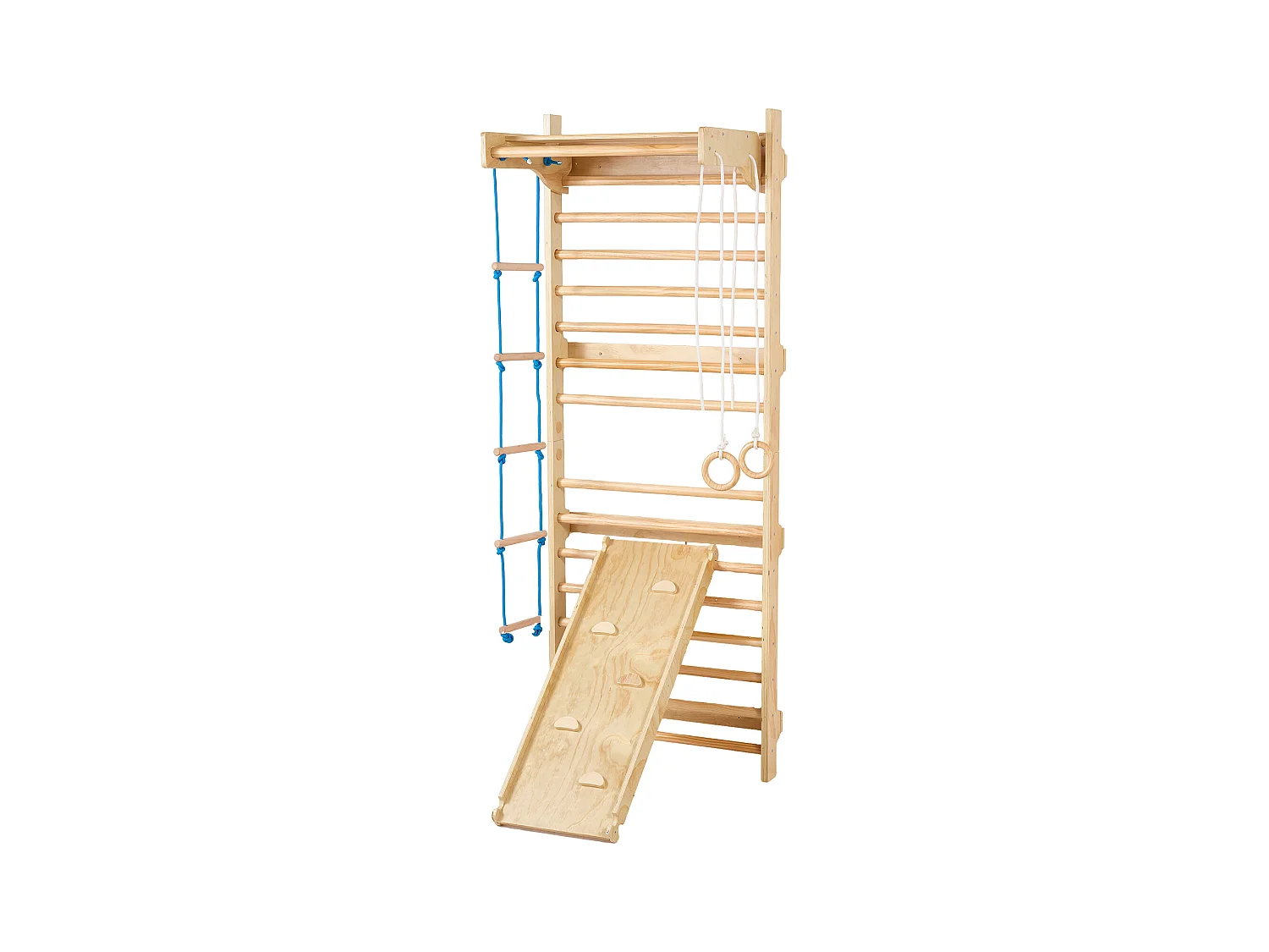 Échelle SucceBuy Murale Suédoise en Bois 5 en 1, Idéale pour Entraînement Physique et Gymnastique à Domicile ou en Salle de Sport