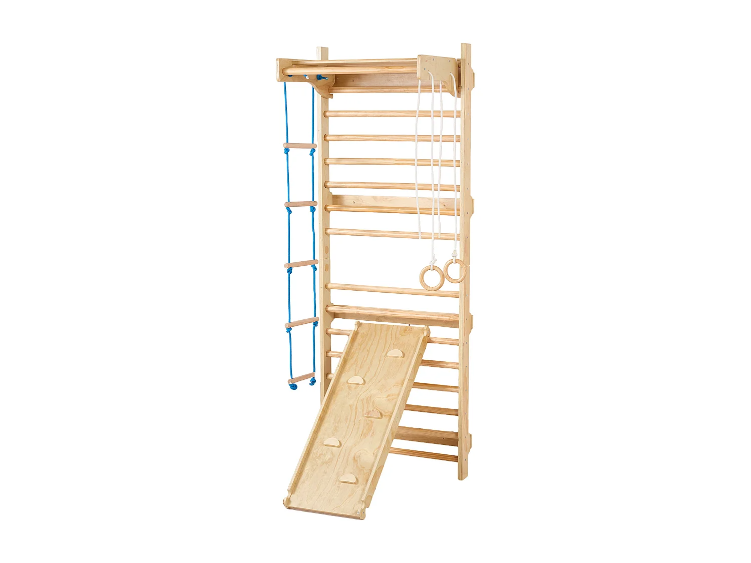 Échelle SucceBuy Murale Suédoise en Bois 5 en 1, Idéale pour Entraînement Physique et Gymnastique à Domicile ou en Salle de Sport