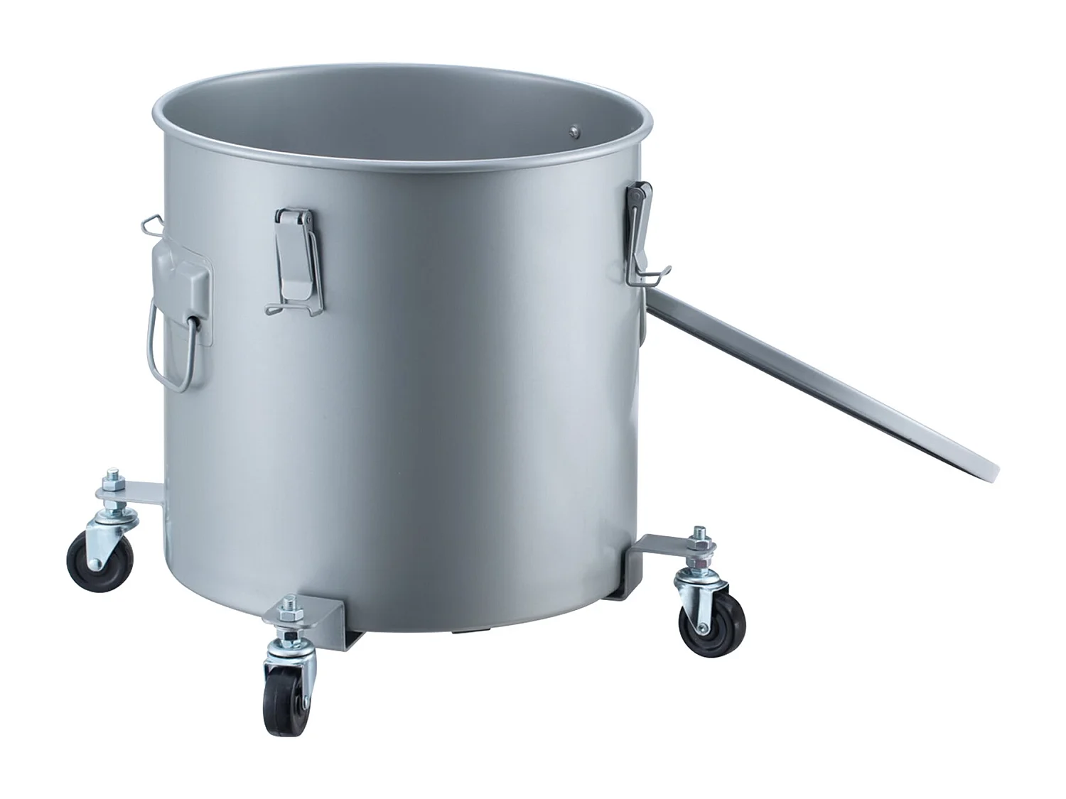 Seau à Graisse SucceBuy pour Friteuse, 37 L, Bac D'élimination D'huile avec Roulettes, Acier au Carbone avec Revêtement Antirouille