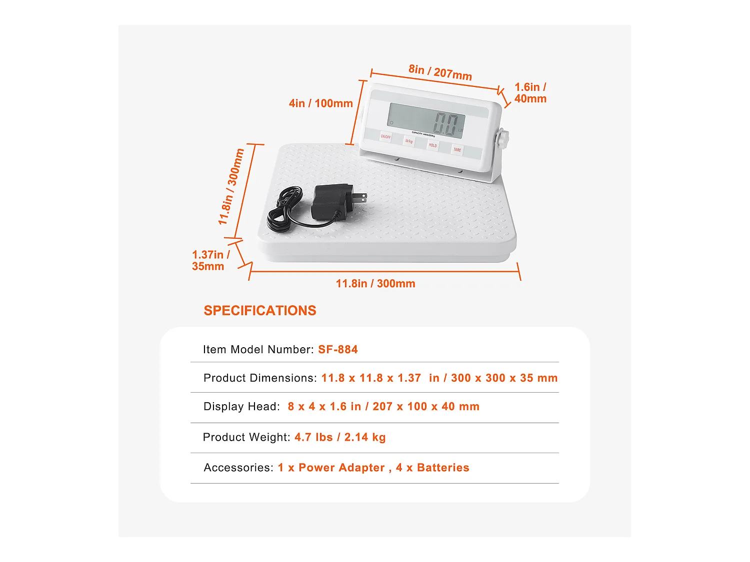 Báscula, SucceBuy Báscula Médica Portátil 200 kg - Pesaje Digital Preciso - Superficie Antideslizante - Uso Profesional