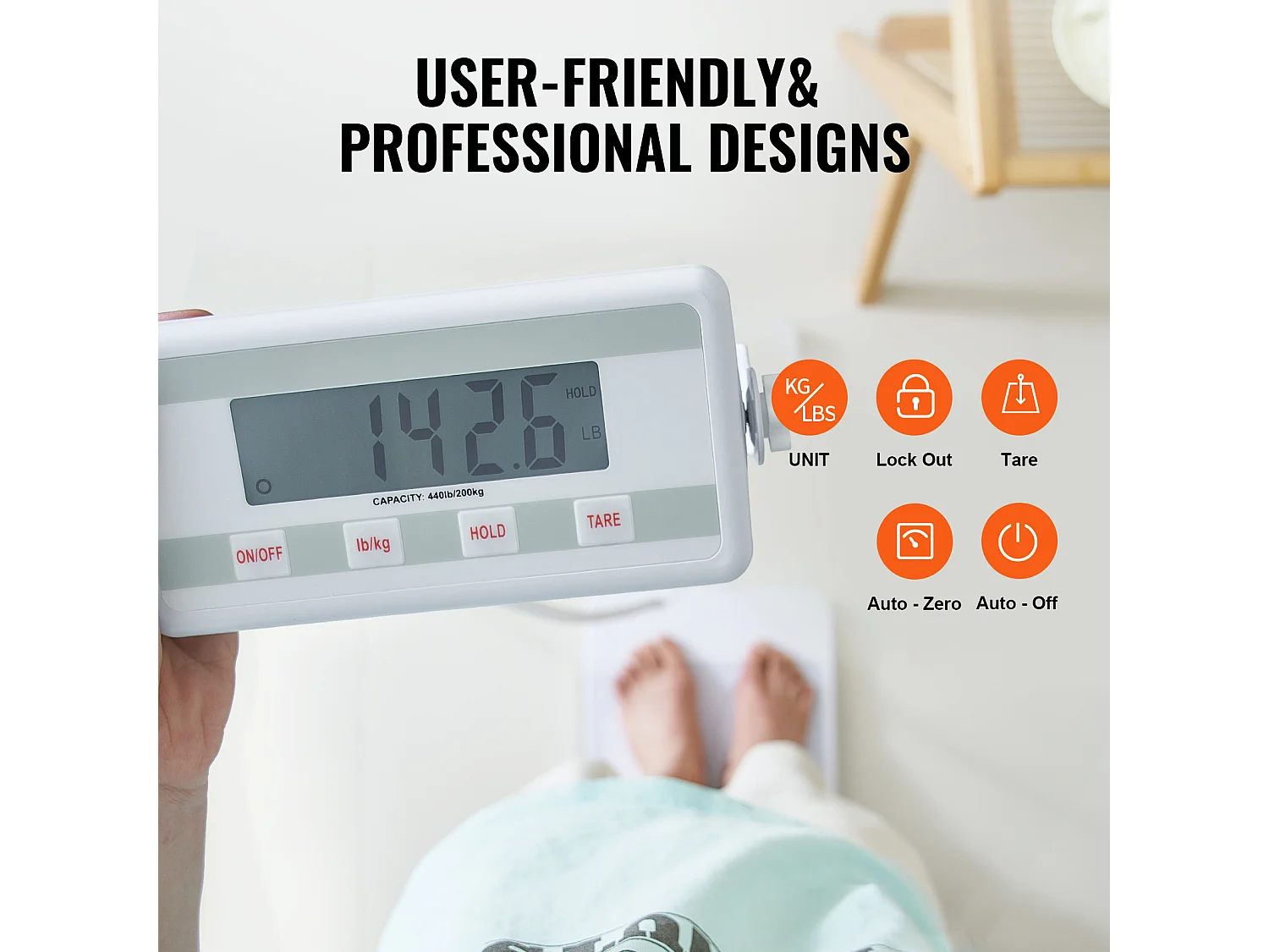 Pèse-personne, SucceBuy Balance Médicale Portable 200 kg - Pesée Numérique Précise - Surface Antidérapante - Usage Professionnel