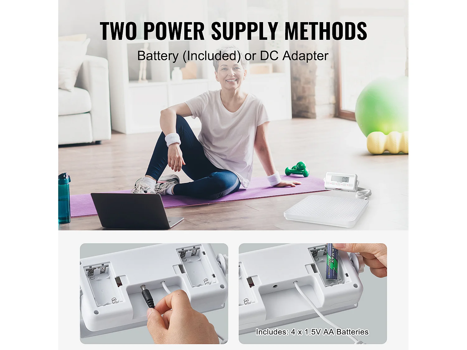 Pèse-personne, SucceBuy Balance Médicale Portable 200 kg - Pesée Numérique Précise - Surface Antidérapante - Usage Professionnel