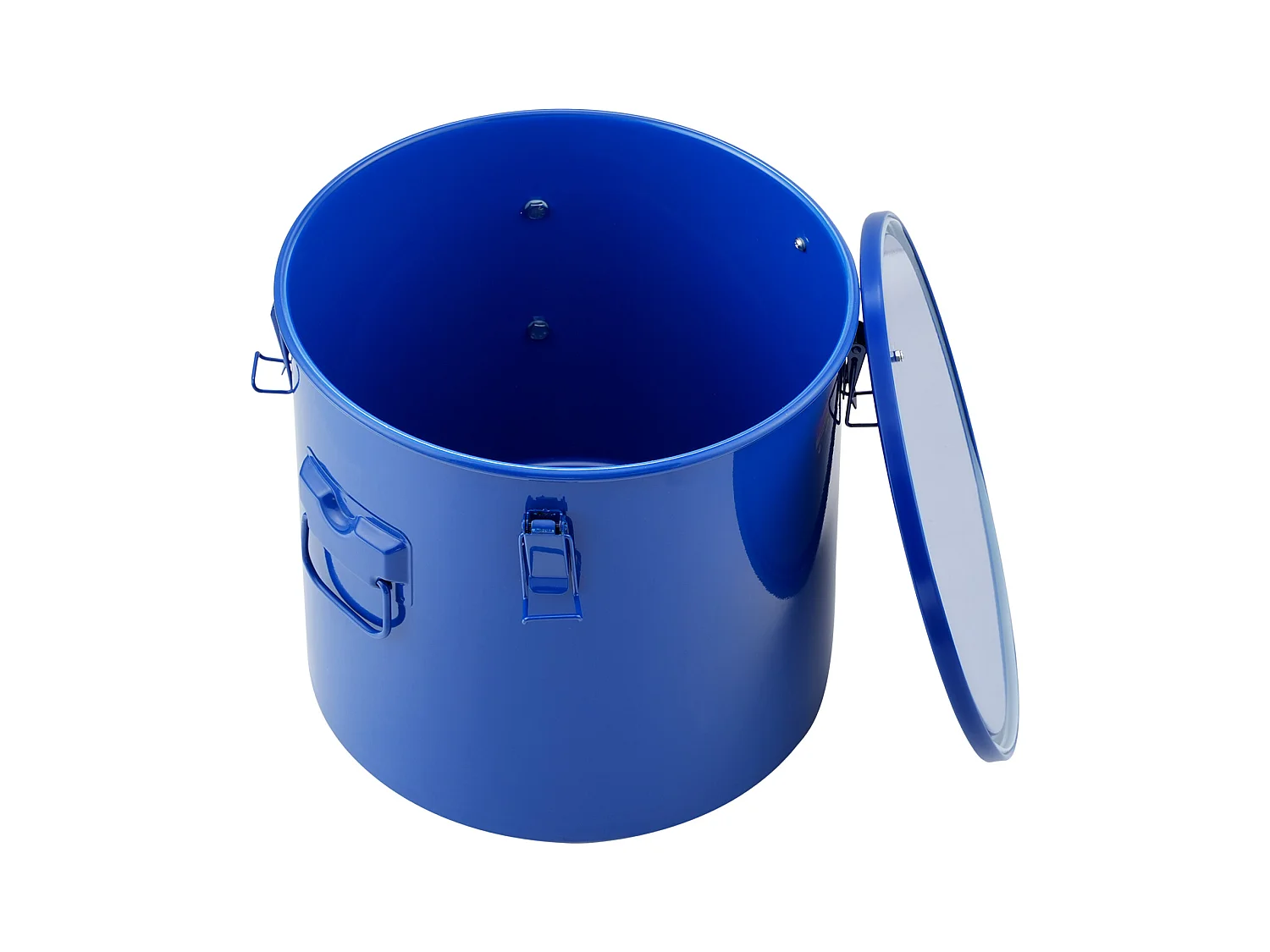 Seau à Graisse SucceBuy pour Friteuse, 30 L, Panier D'élimination de L'huile avec Sac Filtrant, Bleu