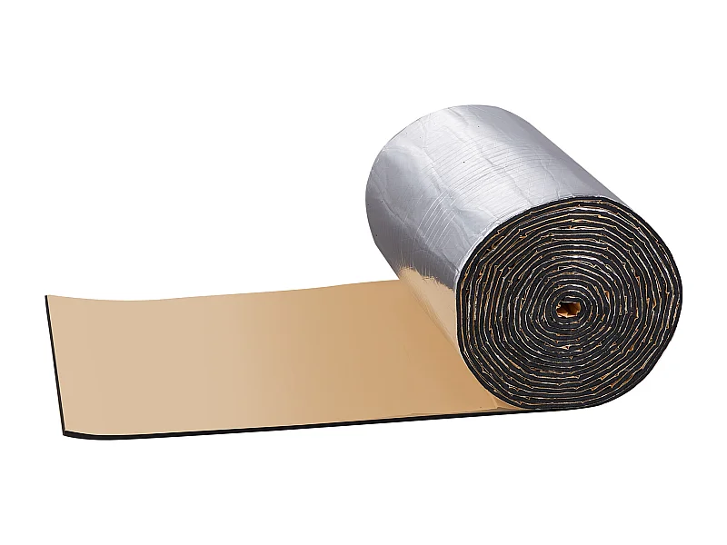 Geluidsisolatietapijt SucceBuy Rol van Massa Beladen Anti-Lawaaitapijt, 41,9 x 800 cm, Zwart