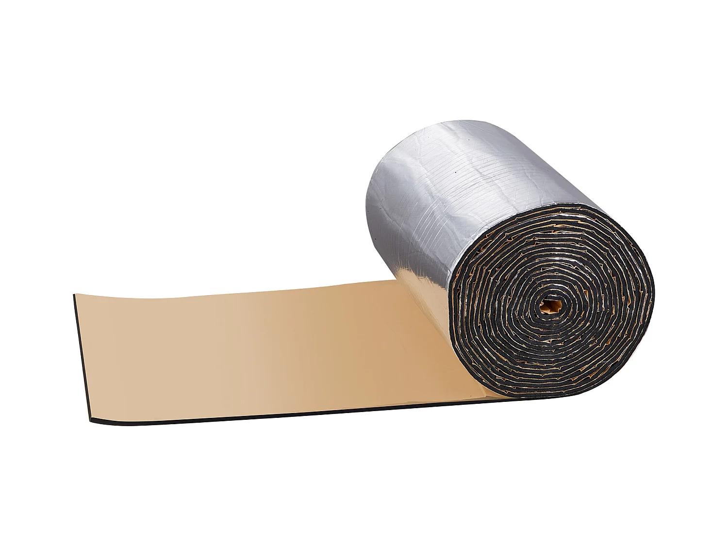 Tappeto di Isolamento Acustico SucceBuy Rotolo di Tappeto Antirumore a Massa Caricata, 41,9 x 800 cm, Nero