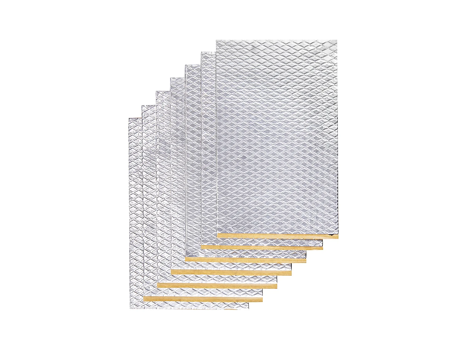 Tapis d'Isolation Phonique SucceBuy Feuille d'Absorption Acoustique 3.3 m² 24,9 x 39,9 x 0.2 cm pour Véhicule