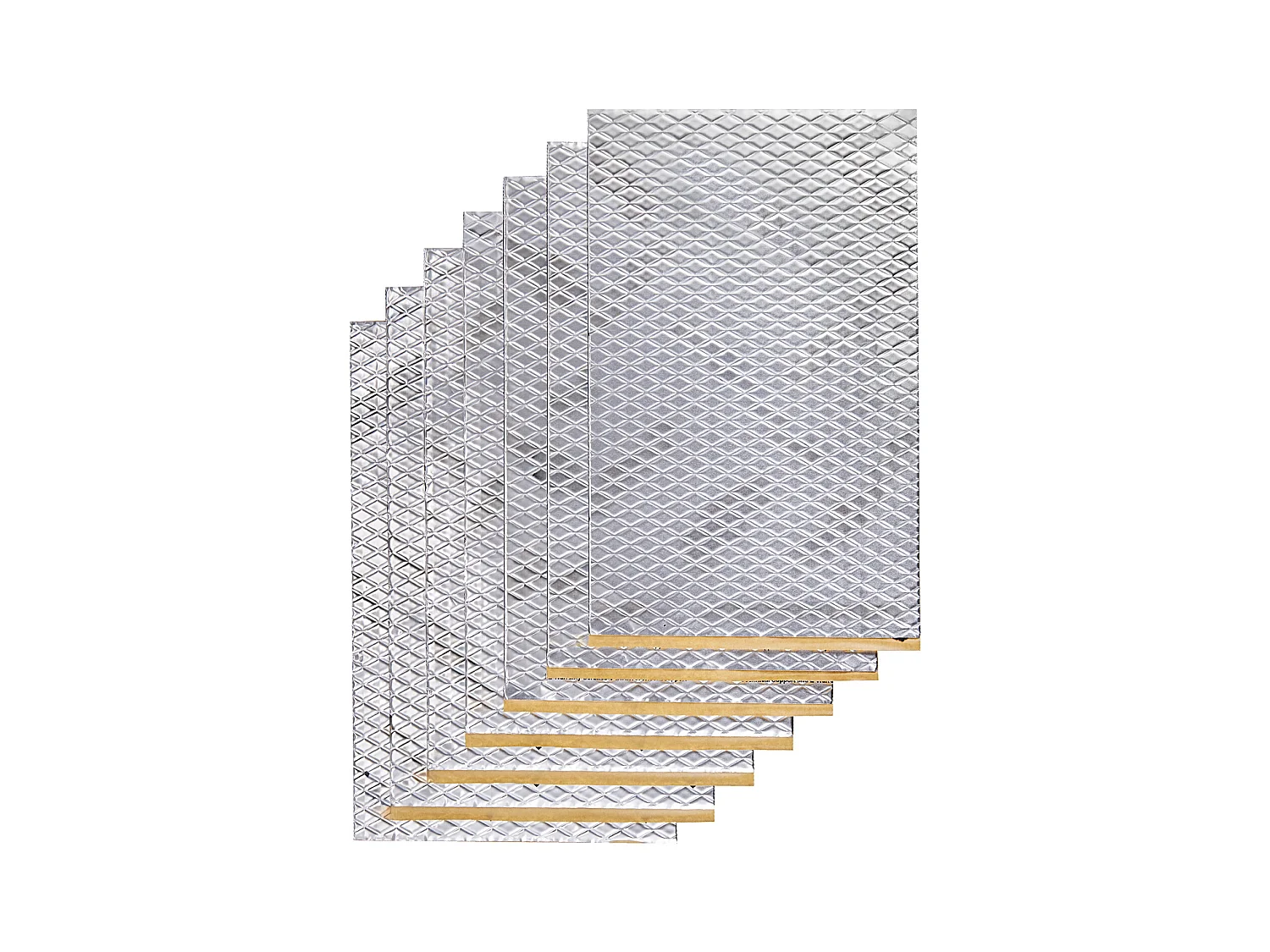 Tapis d'Isolation Phonique SucceBuy Feuille d'Absorption Acoustique 3.3 m² 24,9 x 39,9 x 0.2 cm pour Véhicule