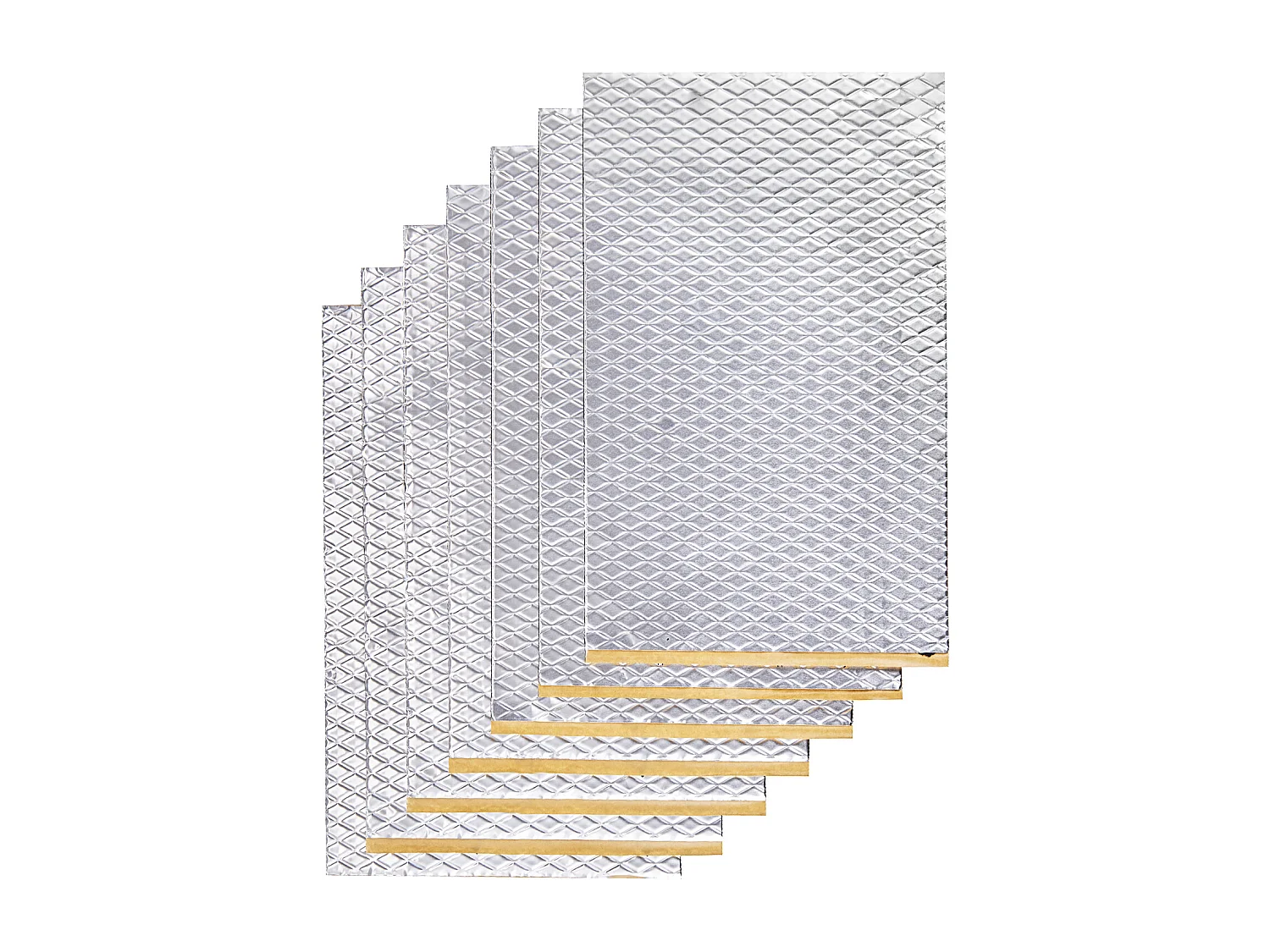 Tapis d'Isolation Phonique SucceBuy Feuille d'Absorption Acoustique 3.3 m² 24,9 x 39,9 x 0.2 cm pour Véhicule