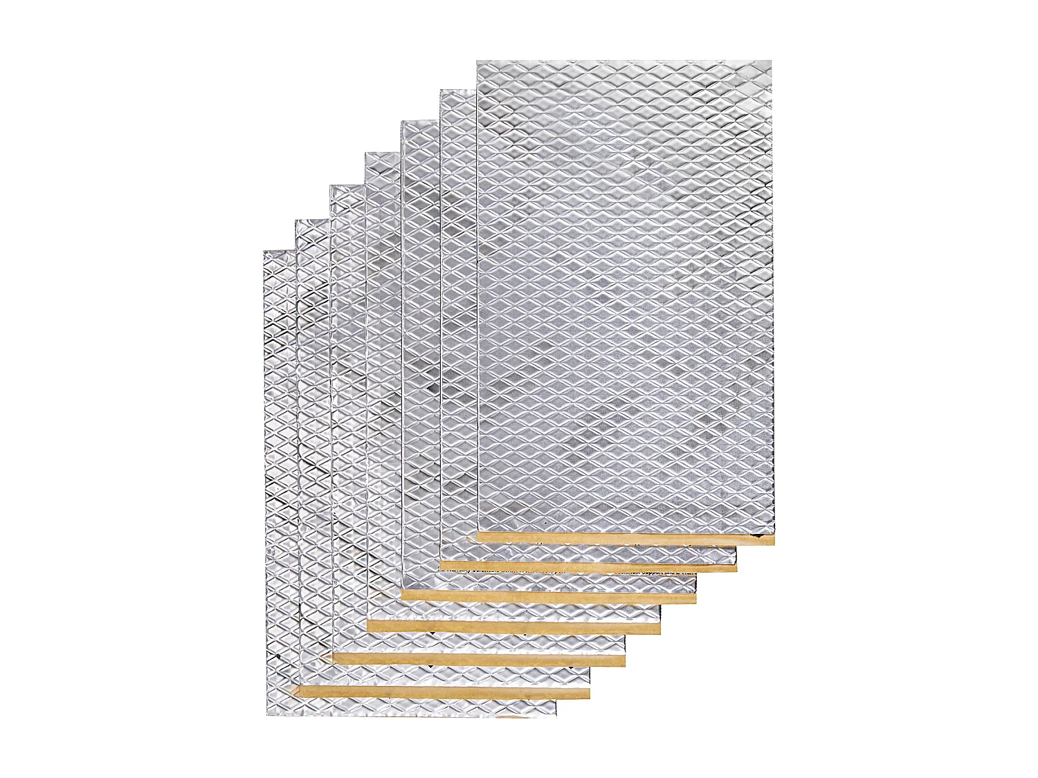 Tapis d'Isolation Phonique SucceBuy Feuille d'Absorption Acoustique 3.3 m² 24,9 x 39,9 x 0.2 cm pour Véhicule