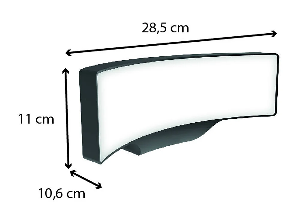 Applique murale extérieure filaire + détecteur de mouvement IP65 1400lm - Fez Voltman