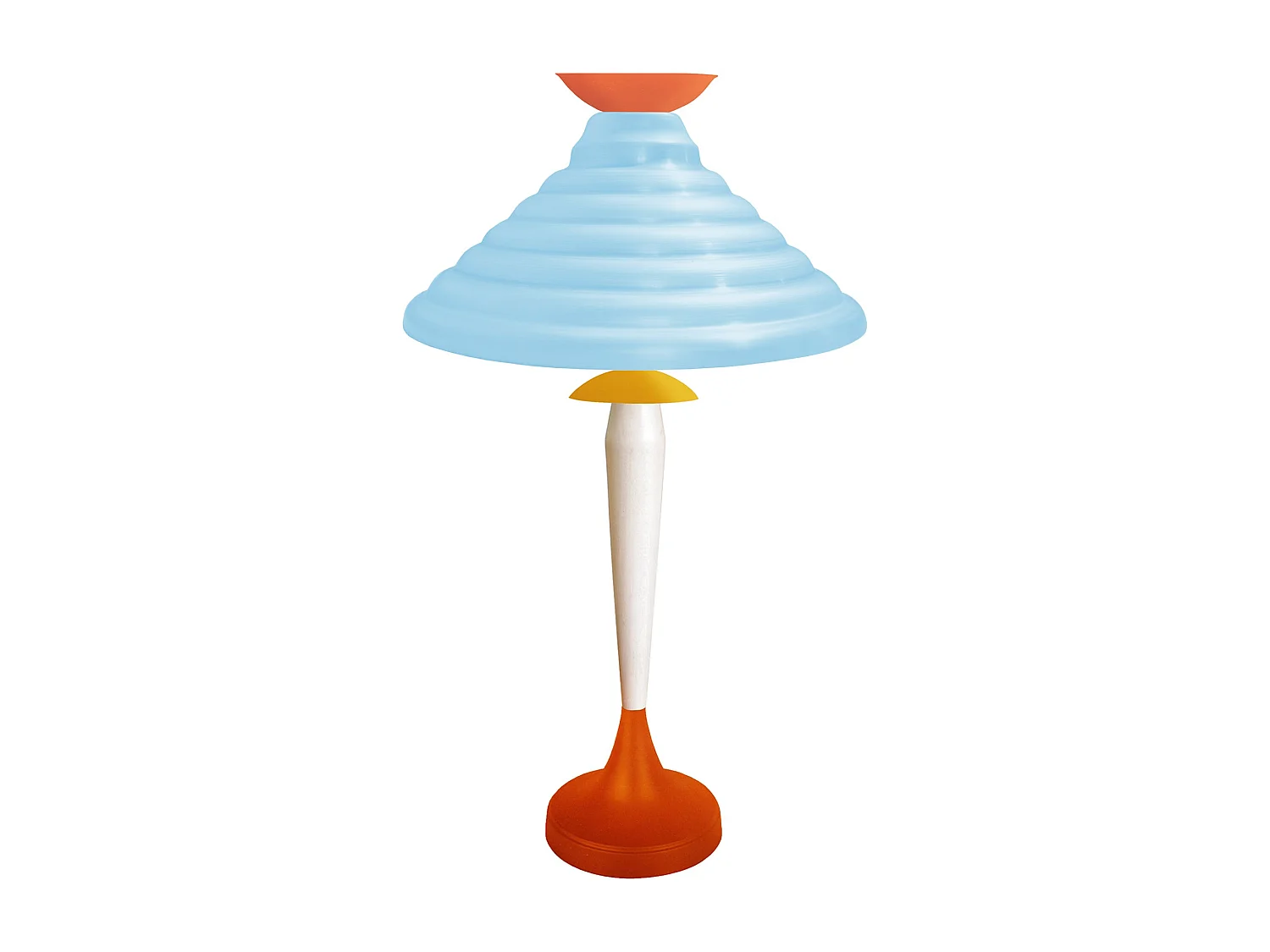 Lámpara de Salón TOSEL ,metal,madera,Naranja,A61xD35xP35cm