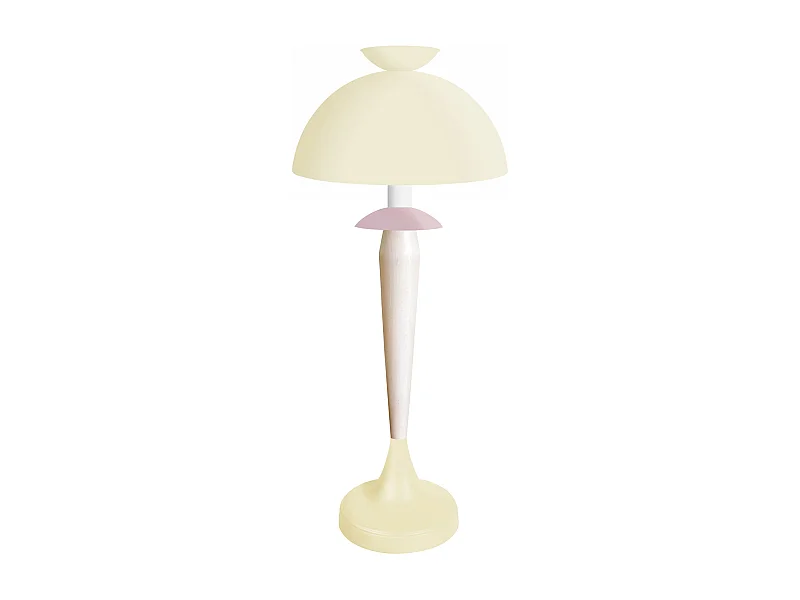 Lampe de Salon TOSEL ,métal,bois,beige,H52xD30x P 30cm