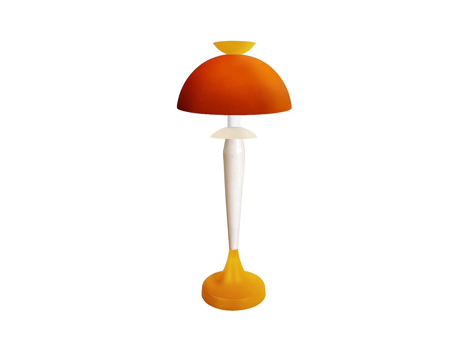 Lampe de Salon TOSEL ,métal,bois,Jaune ,H52x D 30xP30cm