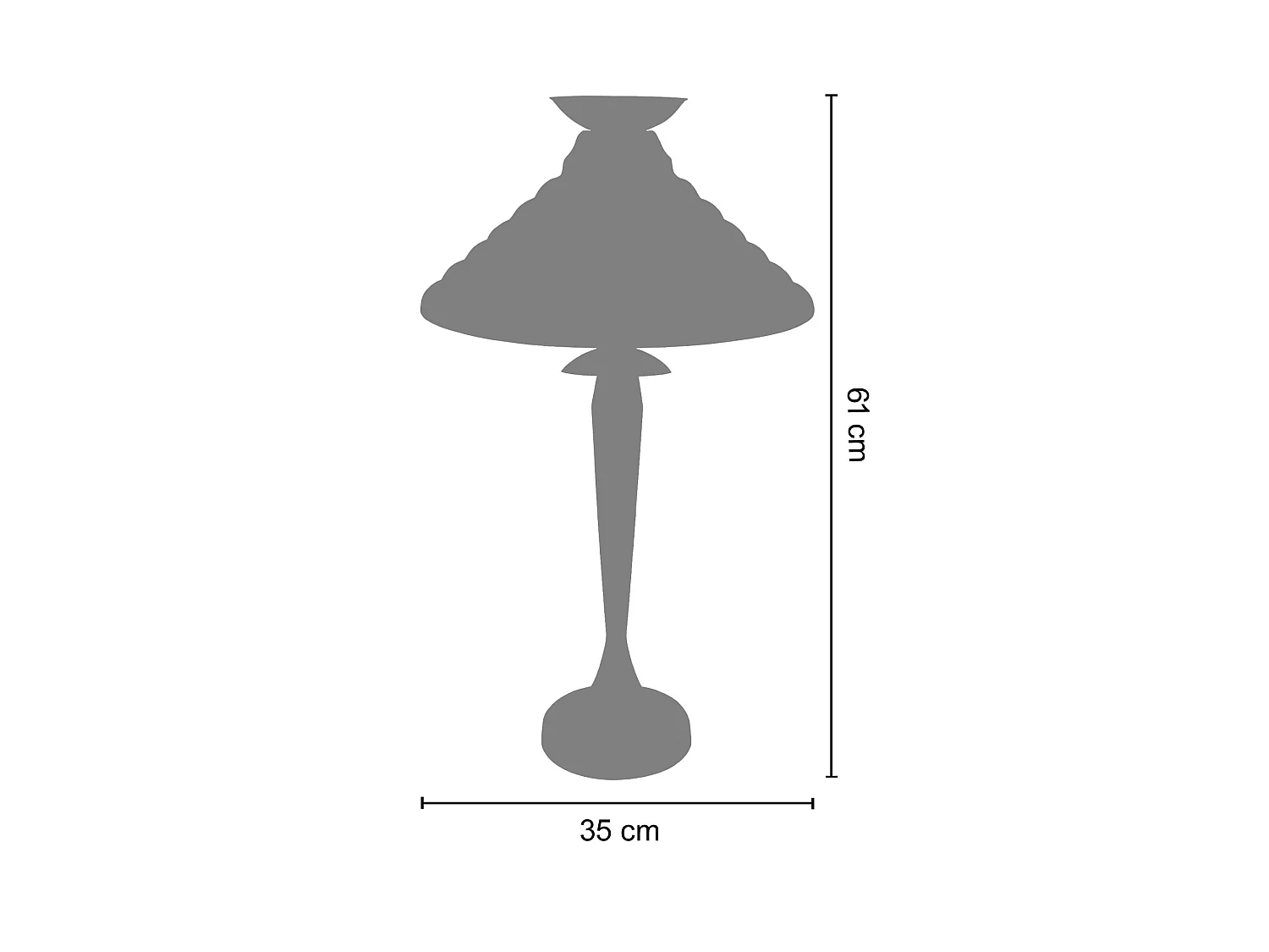Lampe de Salon TOSEL ,métal,bois,beige,H61xD35xP35cm