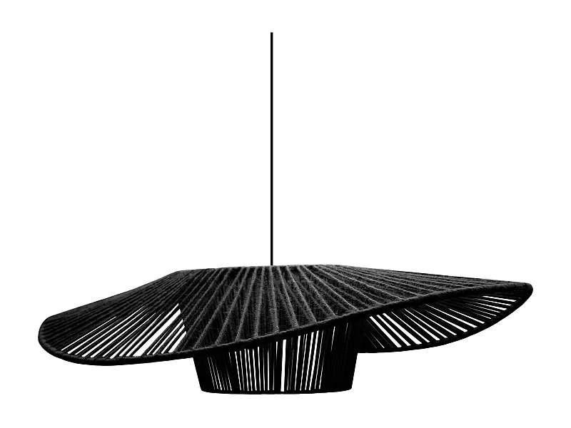 Suspension TOSEL ,tissu,Noir ,H 70xD35x P 40cm