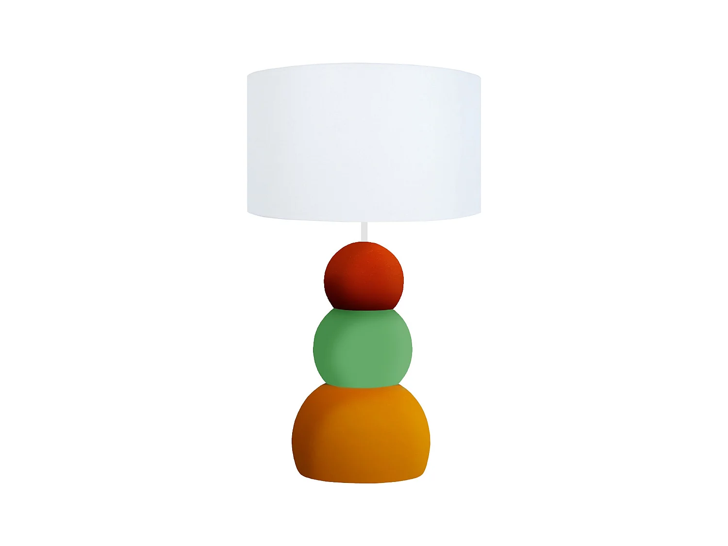 Lampe a Poser TOSEL ,métal,Jaune ,H31xD16xP16cm