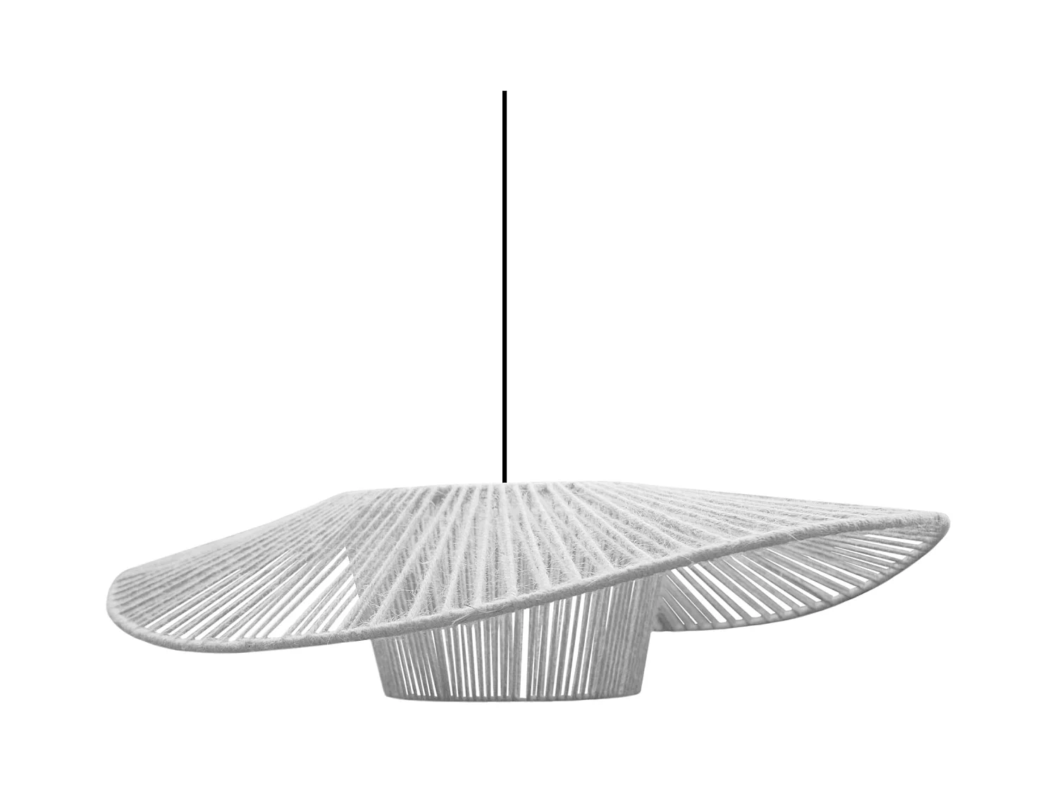 Suspension TOSEL ,tissu,Blanc ,H 70xD 55x P 60cm