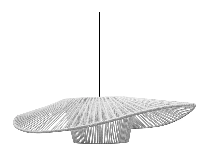 Suspension TOSEL ,tissu,Blanc ,H 70xD 55x P 60cm
