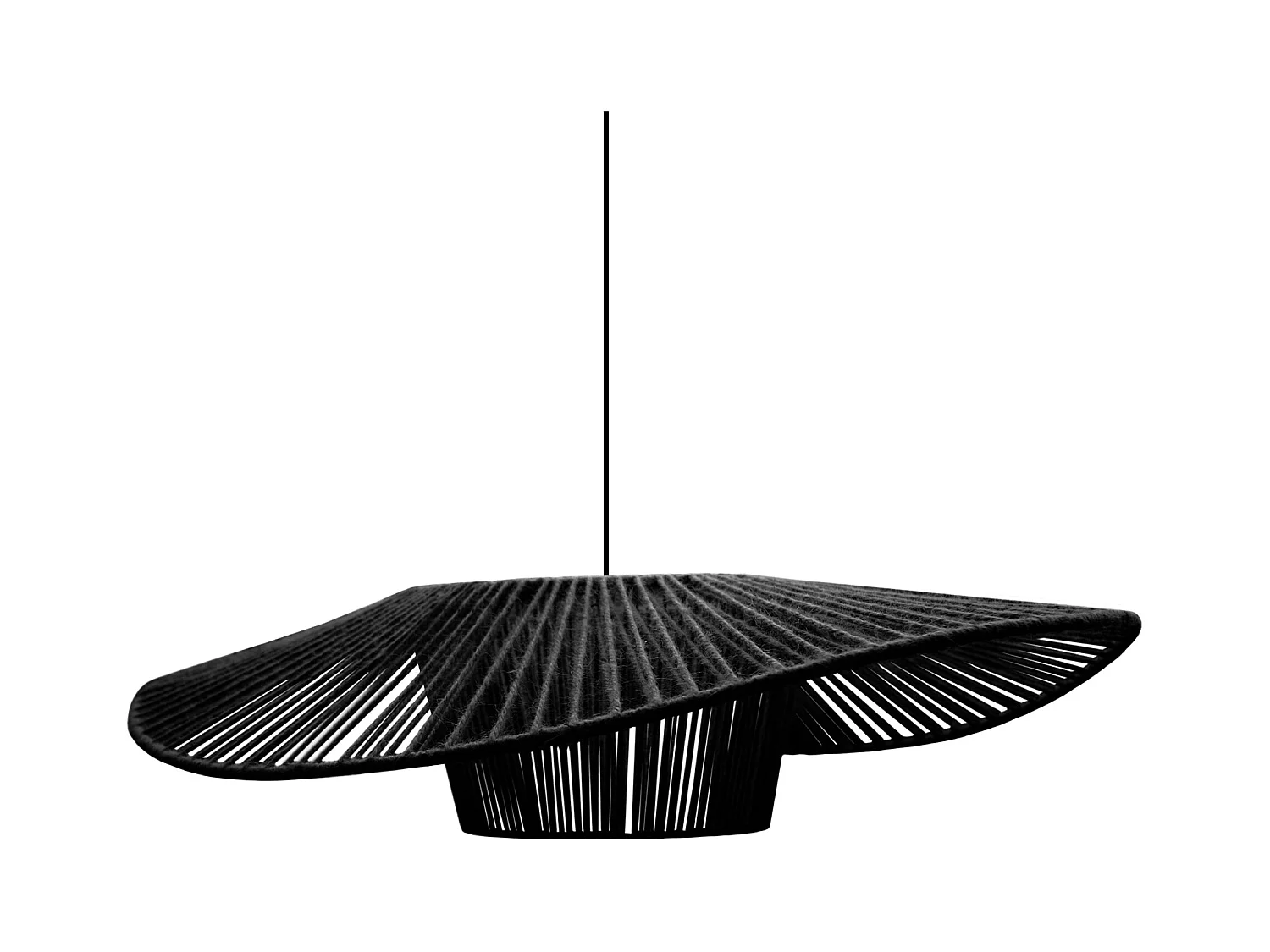 Suspension TOSEL ,tissu,Noir ,H70xD55xP60cm