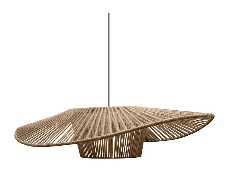 Suspension TOSEL ,tissu,naturel,H70xD 55x P 60cm