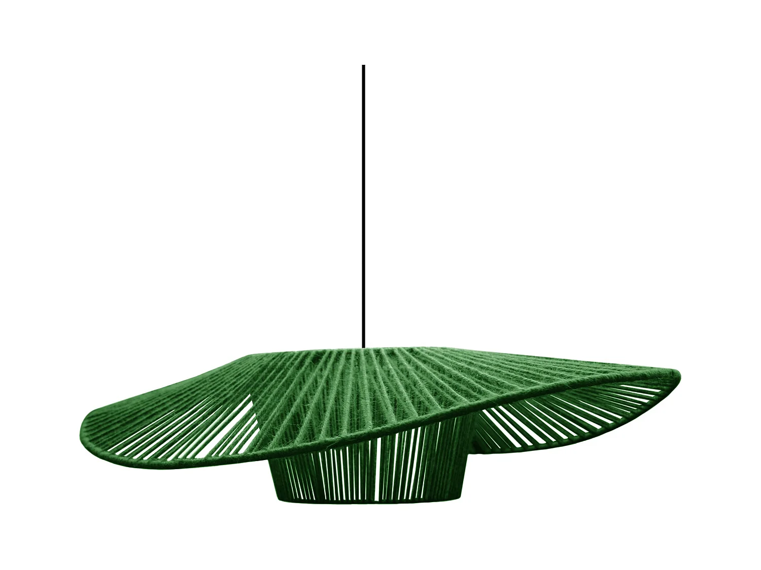 Suspension TOSEL ,tissu,Noir , H 70xD35xP40cm