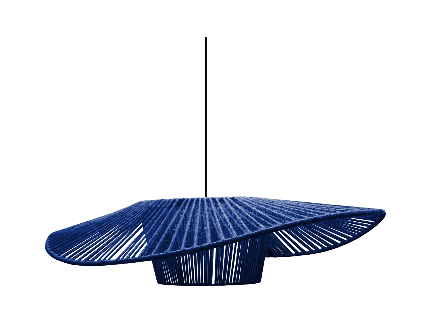 Suspension TOSEL ,tissu,Rouge ,H70xD 35x P 40cm