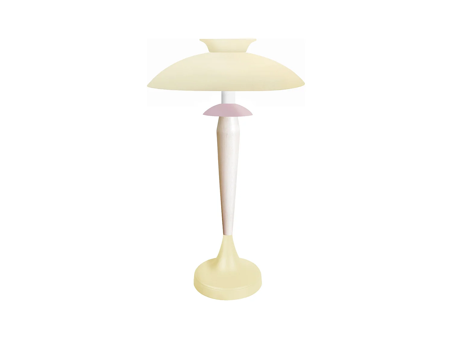Lampe de Salon TOSEL ,métal,bois,beige,H57xD40xP40cm