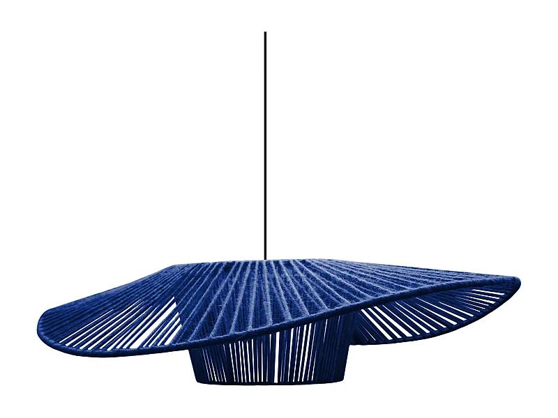 Suspension TOSEL ,tissu,Bleu,H70xD35xP40cm