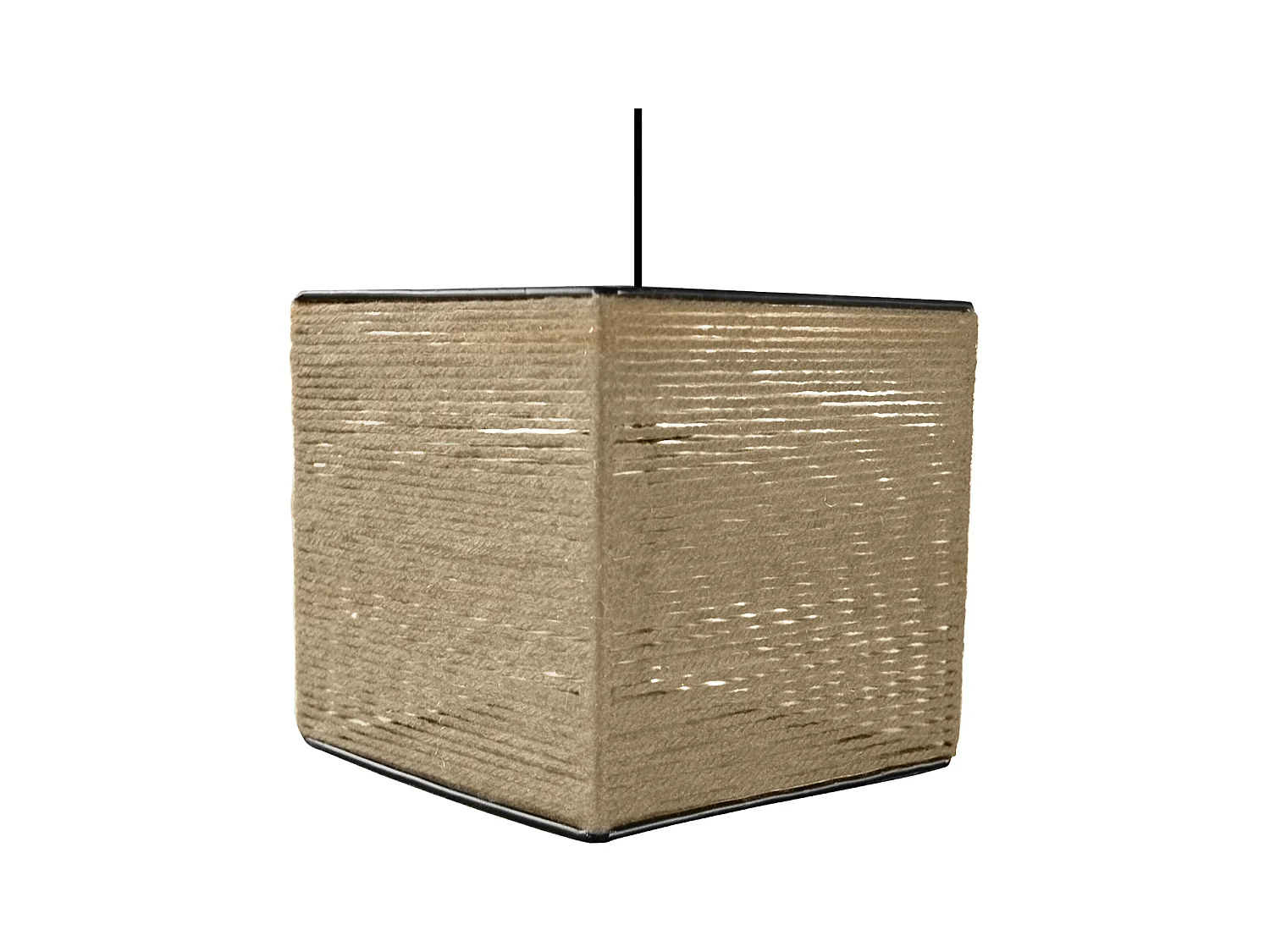 Suspension TOSEL ,fibre ,naturel,H 90xD 25x P 25cm