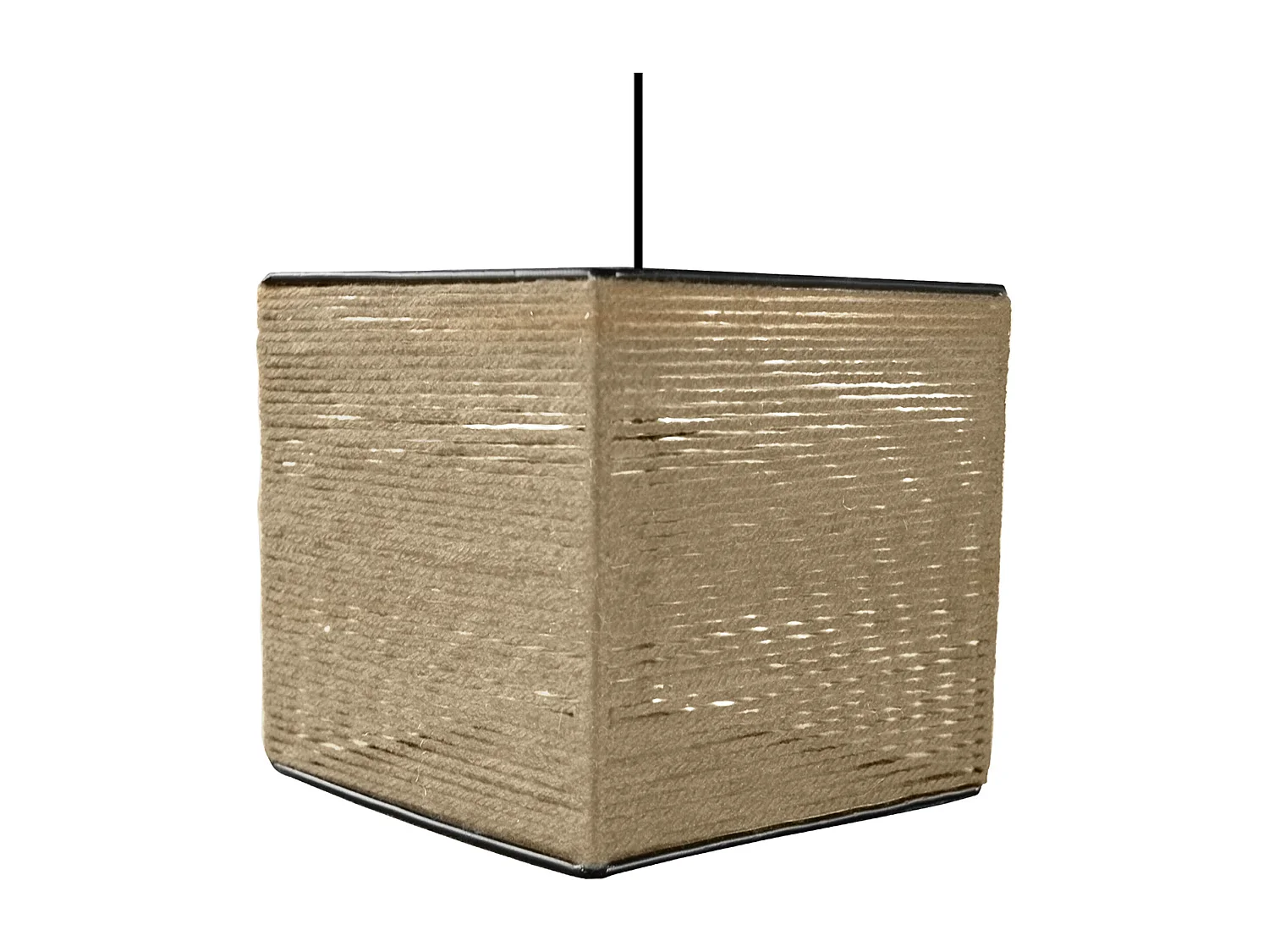 Suspension TOSEL ,fibre ,naturel,H 90xD 25x P 25cm