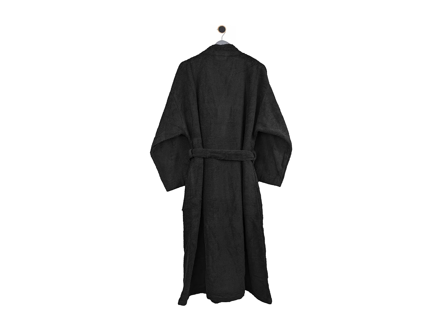 Peignoir kimono adulte PURE coton XL noir