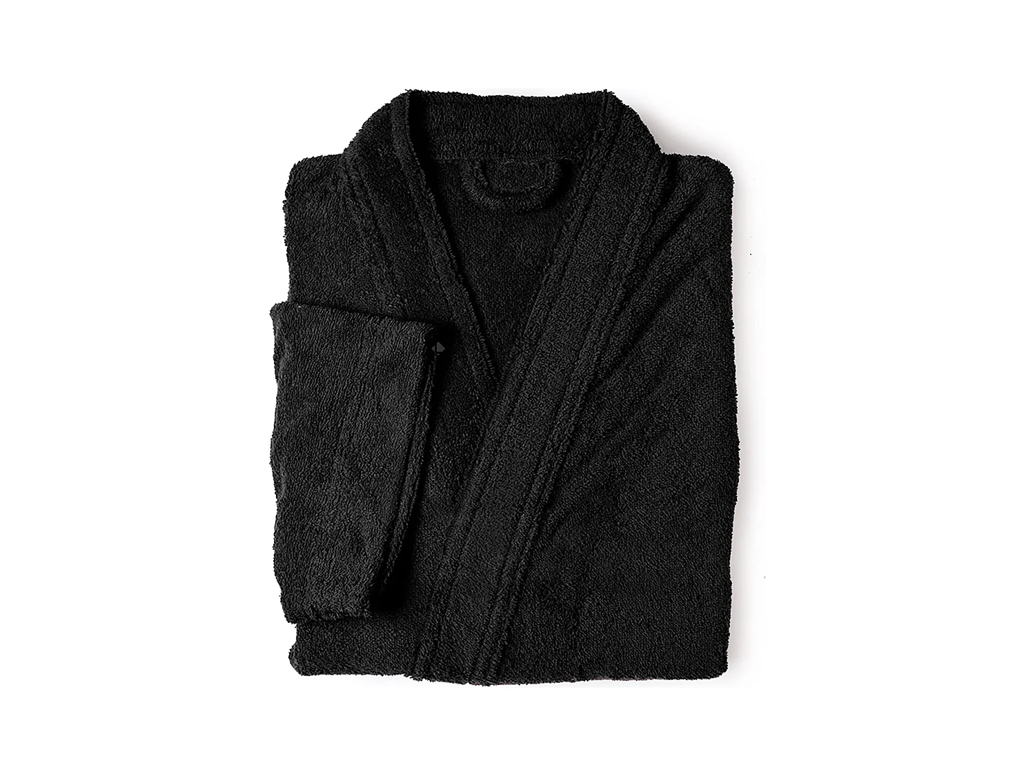Peignoir kimono adulte PURE coton XL noir