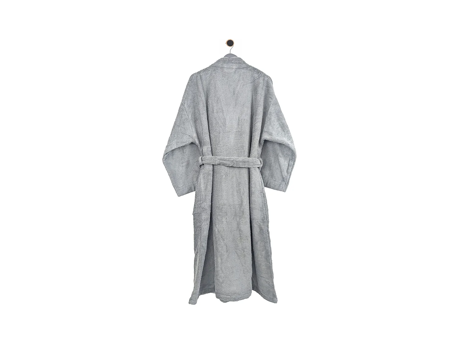 Peignoir kimono adulte PURE coton XL gris argent