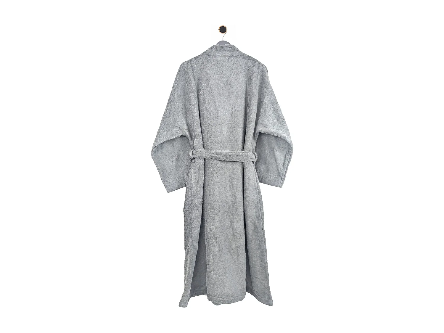 Peignoir kimono adulte PURE coton XL gris argent