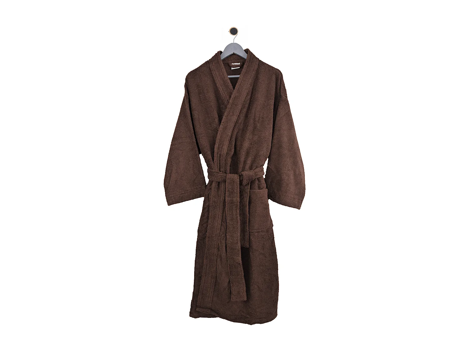Peignoir kimono adulte PURE coton XL marron