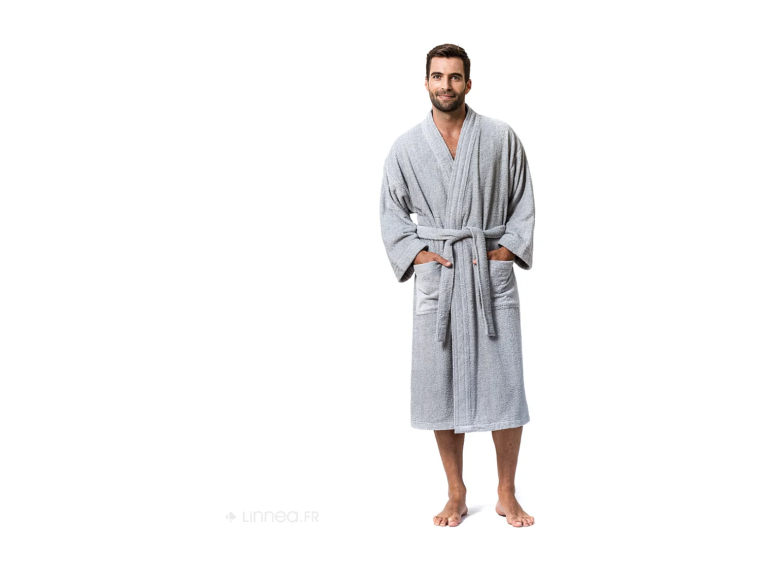 Peignoir kimono adulte PURE coton XL orange butane