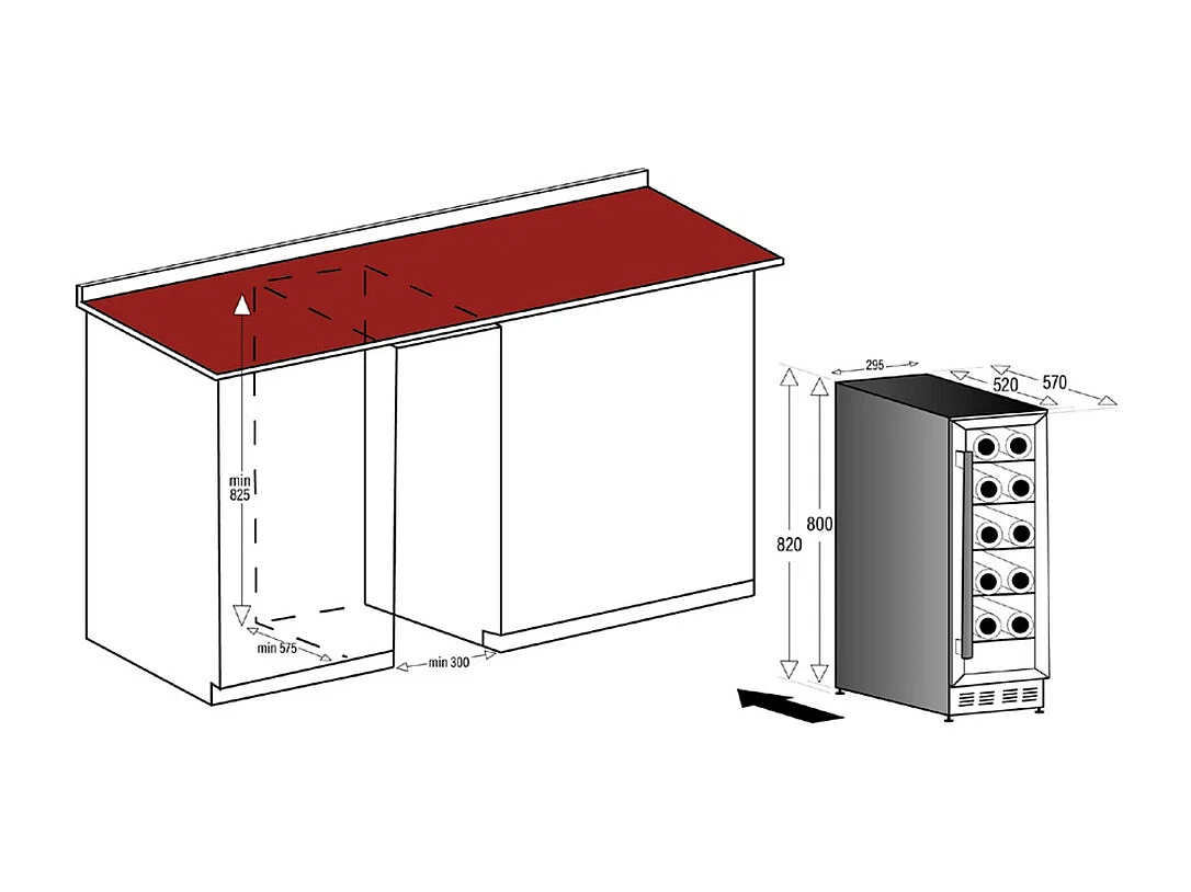 Cave de service CAVISS, SLEN120TBE5