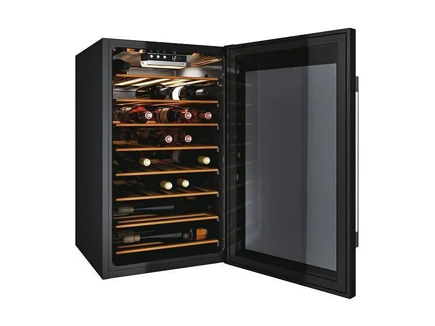 HOOVER HWC 150 EELW/N - Cave a Vin WIFI - 121L - 49 cm x 84,5 cm - Noir + Inox