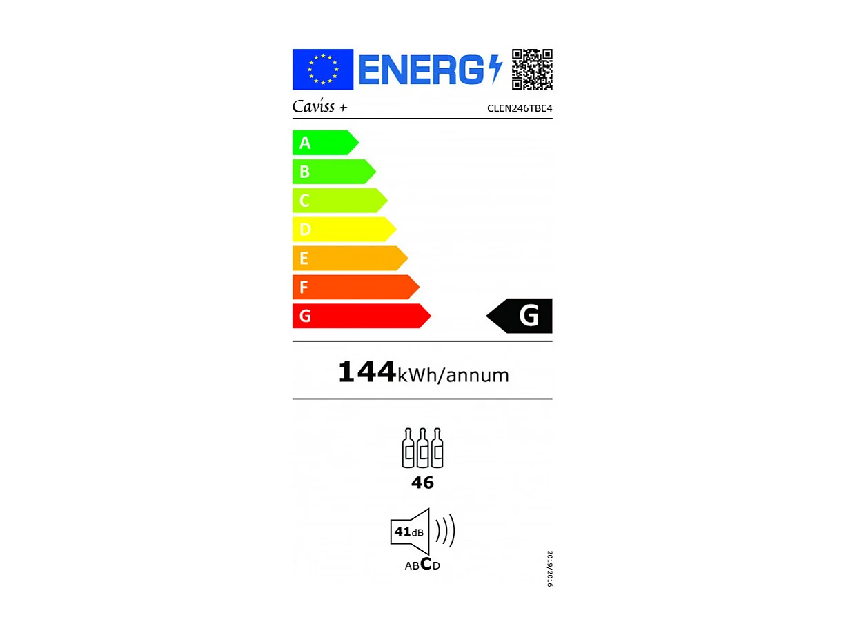 Cave à vin encastrable CAVISS, CLEN246TBE4