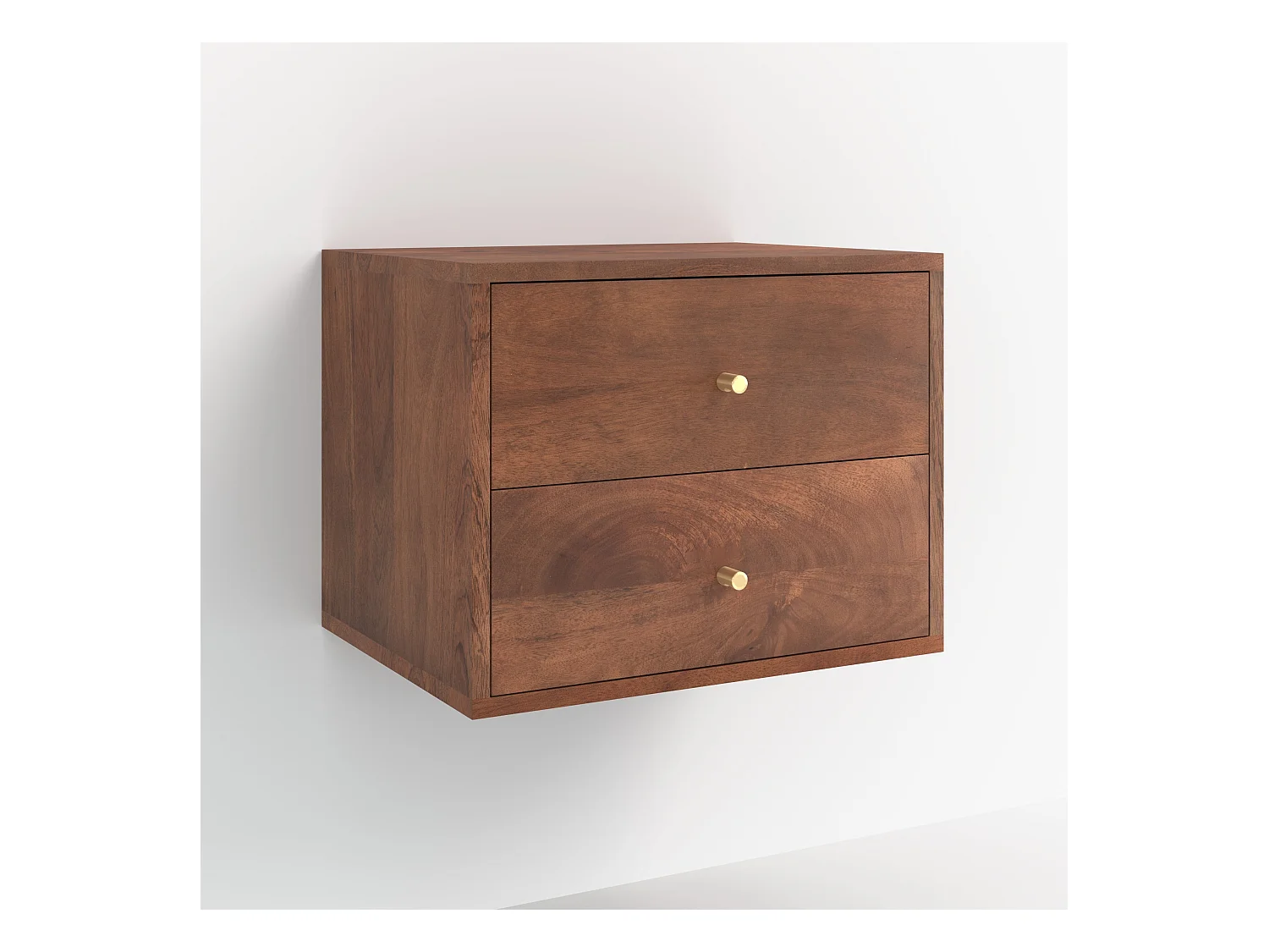 Table de chevet suspendue en bois de manguier - Oréa