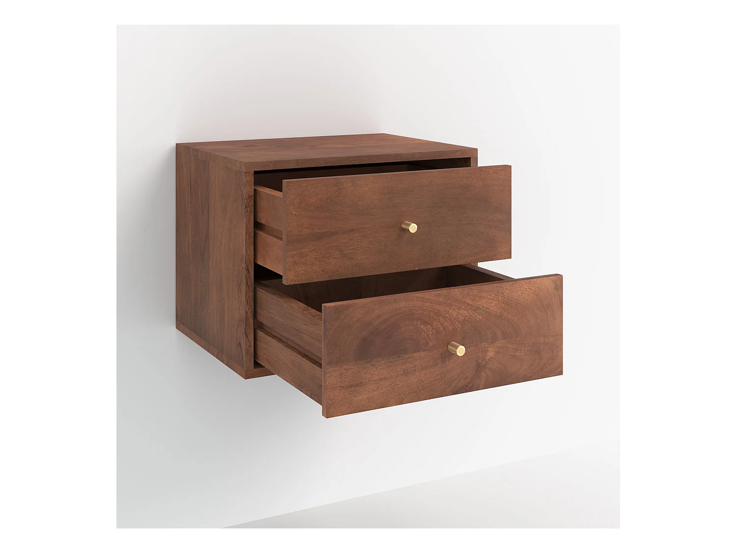 Table de chevet suspendue en bois de manguier - Oréa