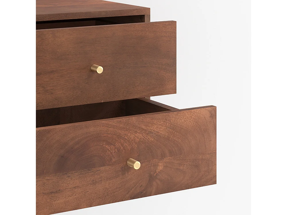 Mobile da comodino sospeso in legno di mango - Oréa