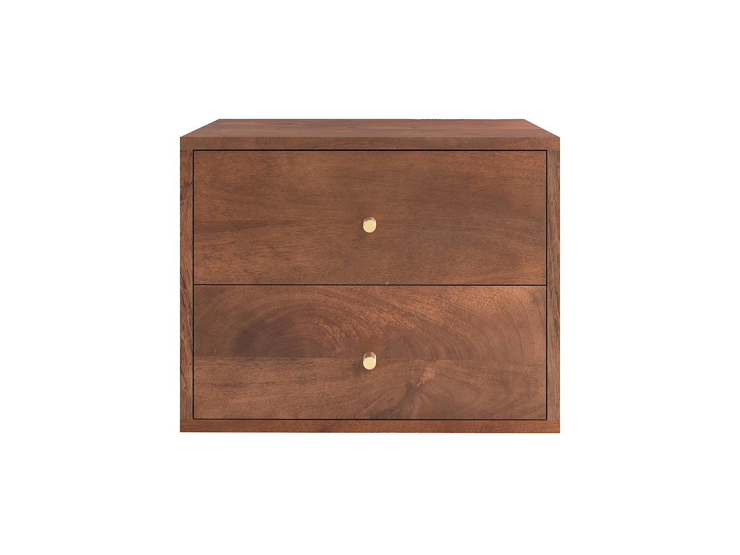 Mobile da comodino sospeso in legno di mango - Oréa