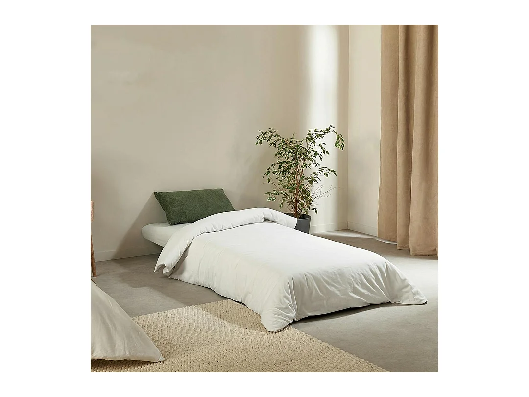 Fauteuil convertible 1 place vert - coussin inclus PALAU