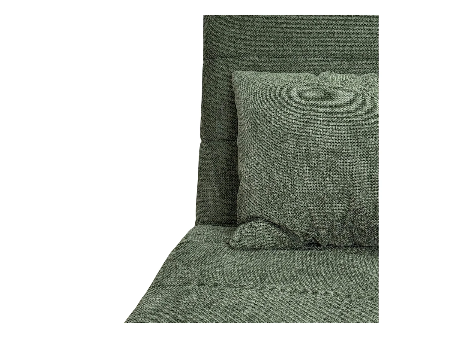 Fauteuil convertible 1 place vert - coussin inclus PALAU