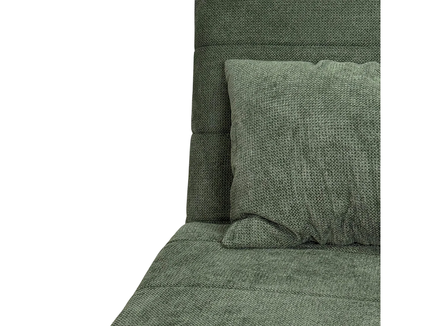 Fauteuil convertible 1 place vert - coussin inclus PALAU
