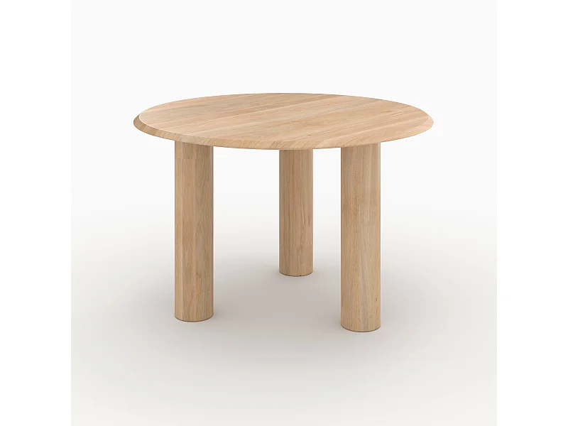 Mesa redonda de madera de mango para 4 personas - Sacha