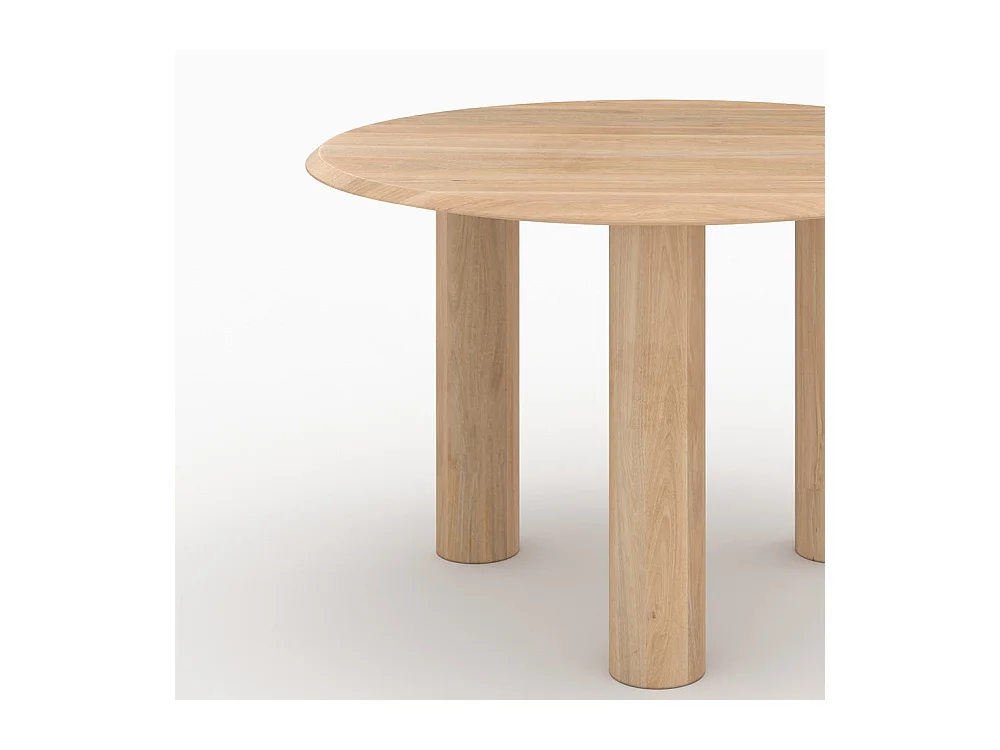 Tavolo rotondo in legno di mango per 4 persone - Sacha